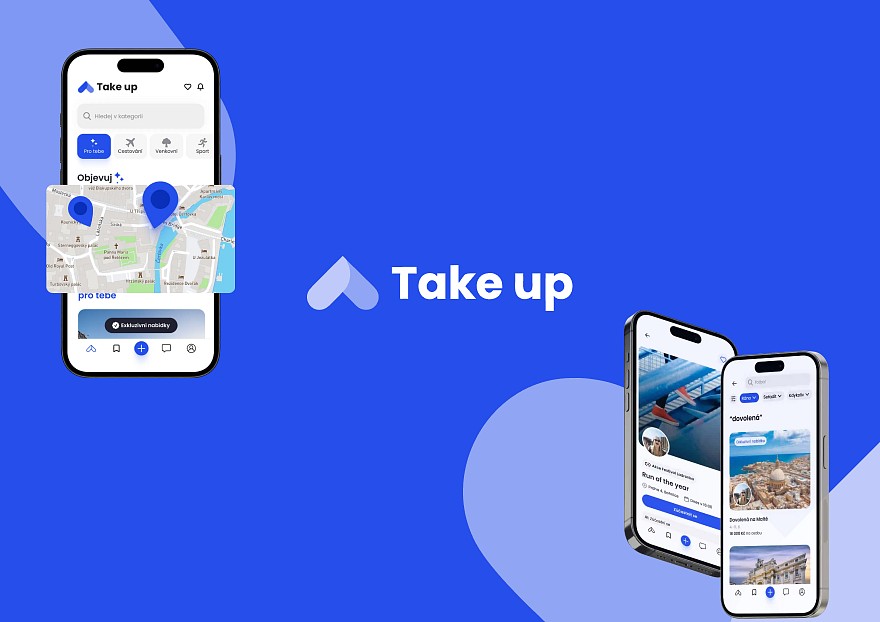Mobilní aplikace Take Up s 50.000 uživateli